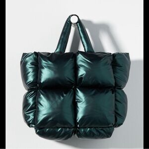 Anthropologie Puffer Bag Green
